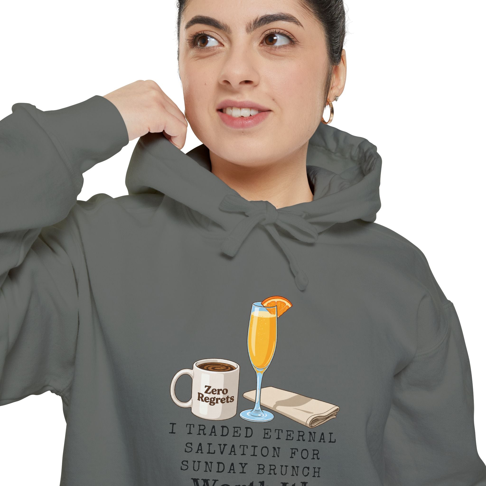 Brunch So Hard | Garment-Dyed Hoodie — AttitudeShirts