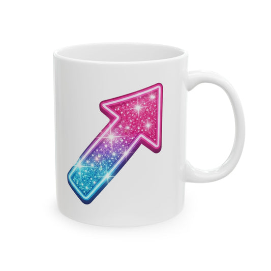 "Professional Stick Shifter" White Ceramic Mug — Graphic