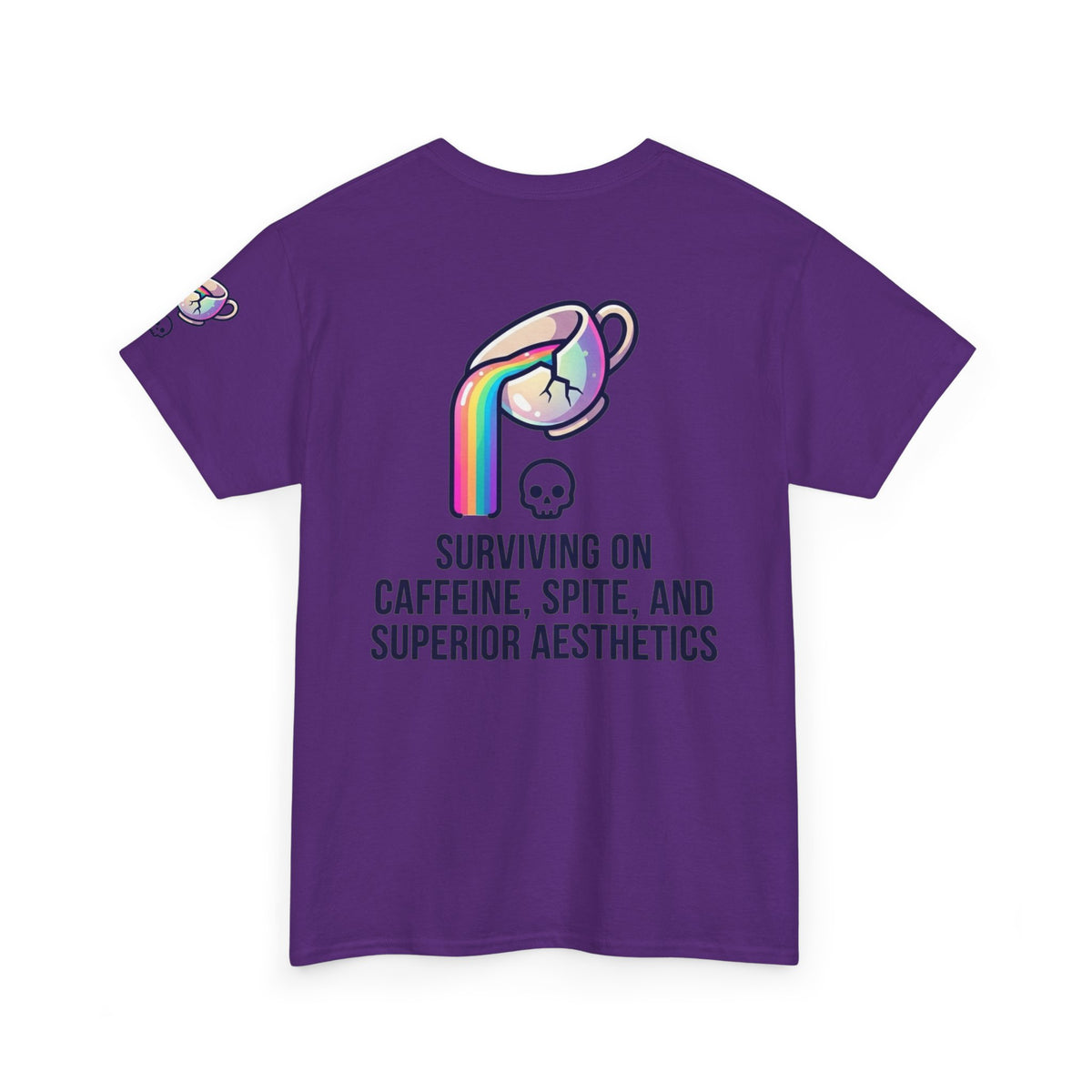 "Surviving on Caffeine Spite and Superior Aesthetics" Premium Graphic Tee