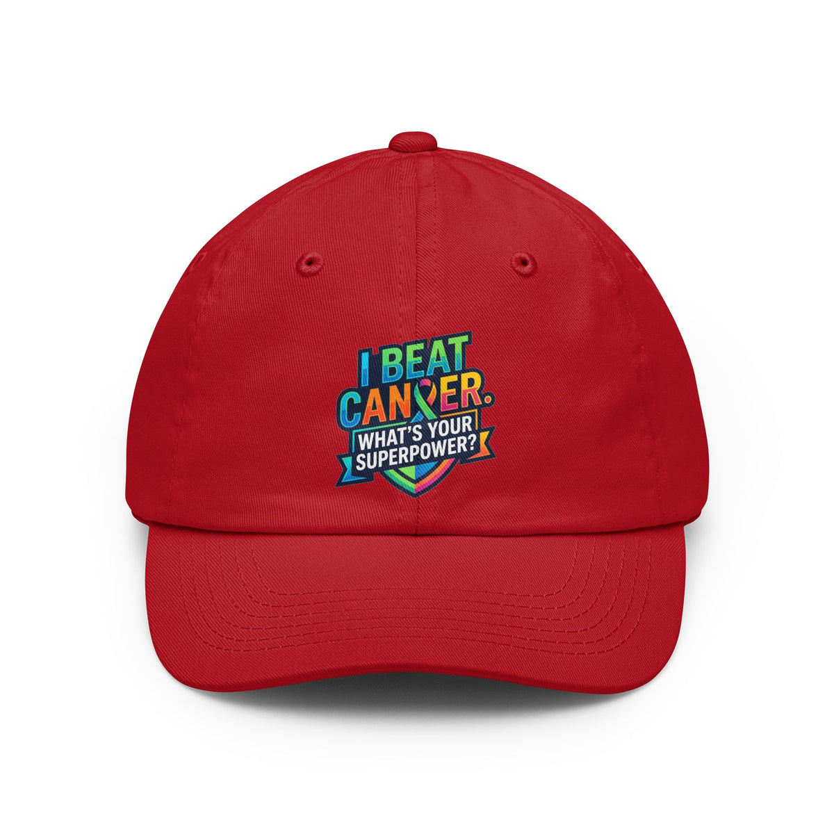 Color: Red | I Beat Cancer - What is Your Superpower Dad Hat
