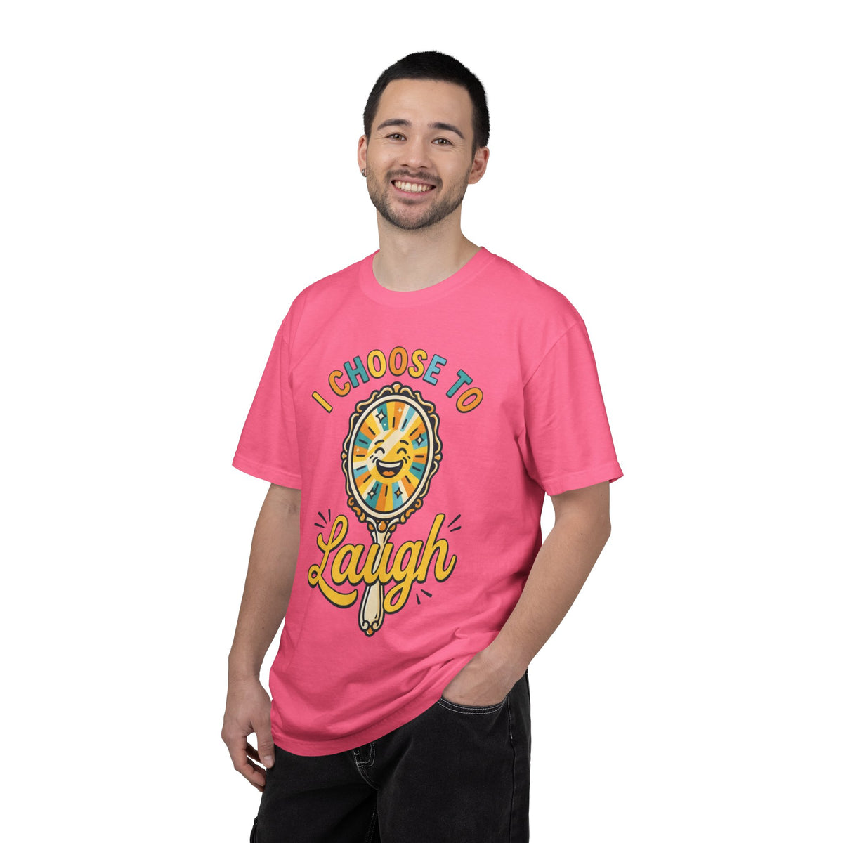 Color: Crunchberry | I Choose to Laugh Unisex Garment-Dyed Tee
