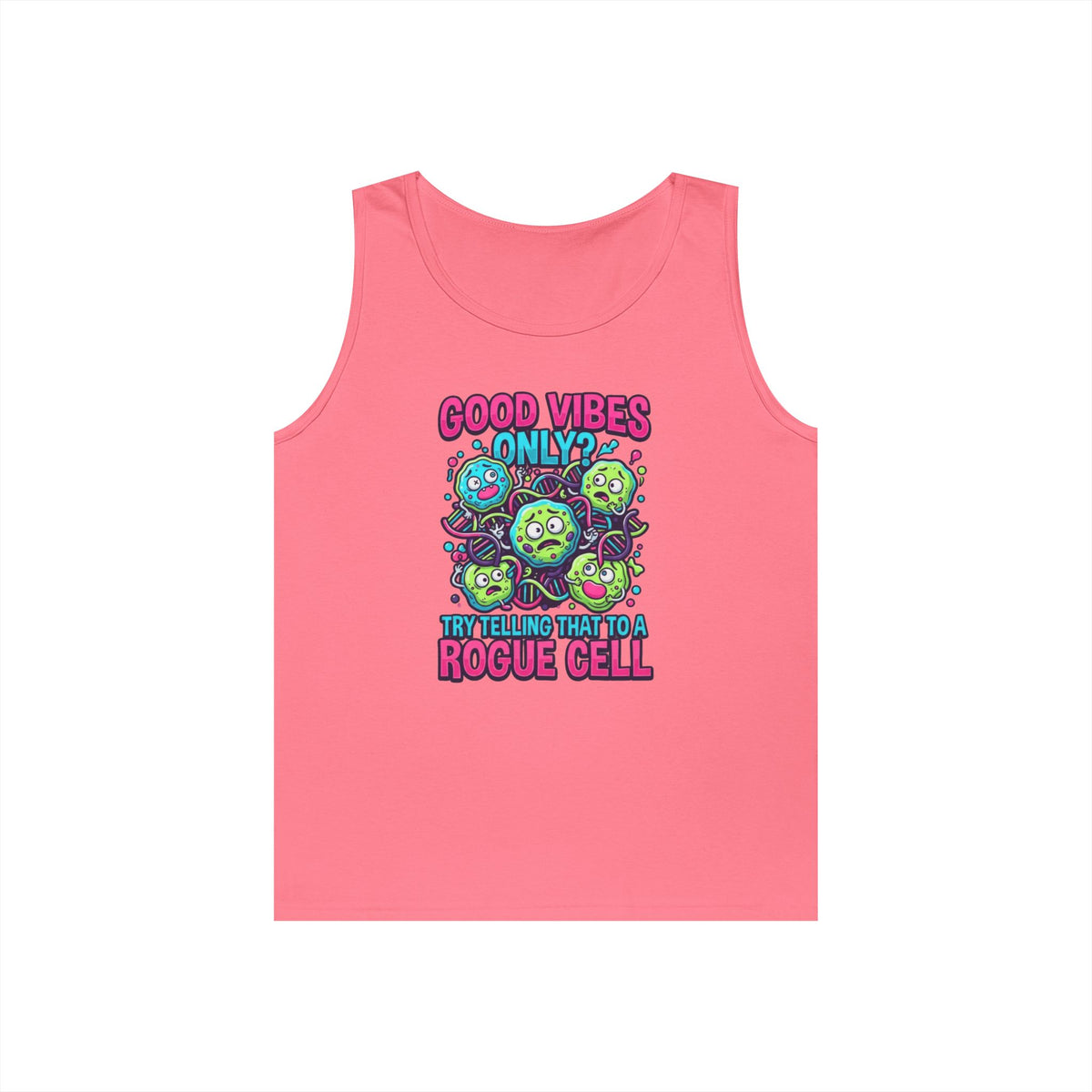 Color: Safety Pink | Good Vibes Only Tank Top