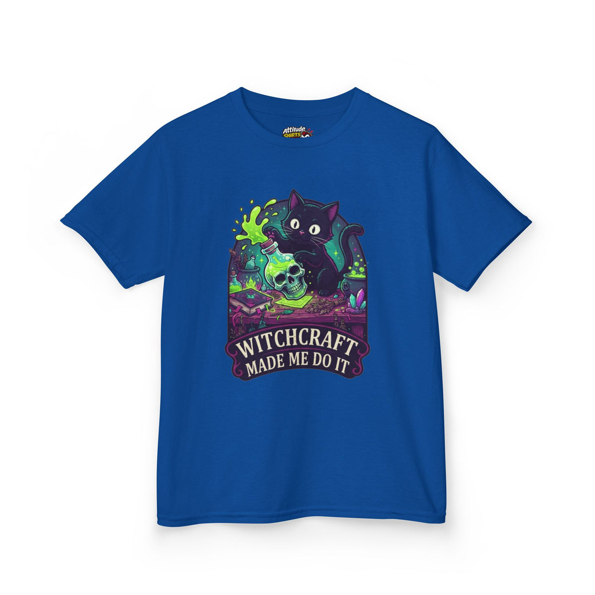 Color: Royal | Witchcraft Made Me Do It Kids Tee