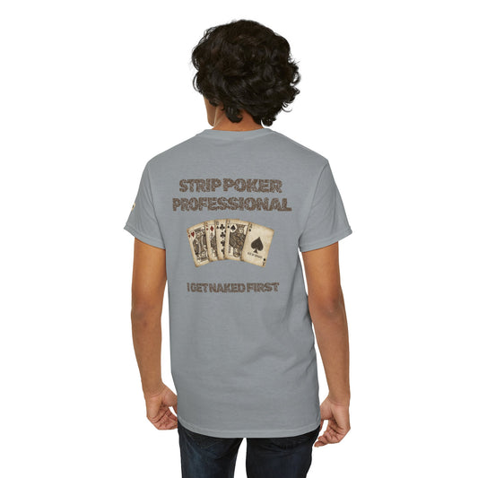 Color: Gravel | Strip Poker Professional Premium Graphic Tee