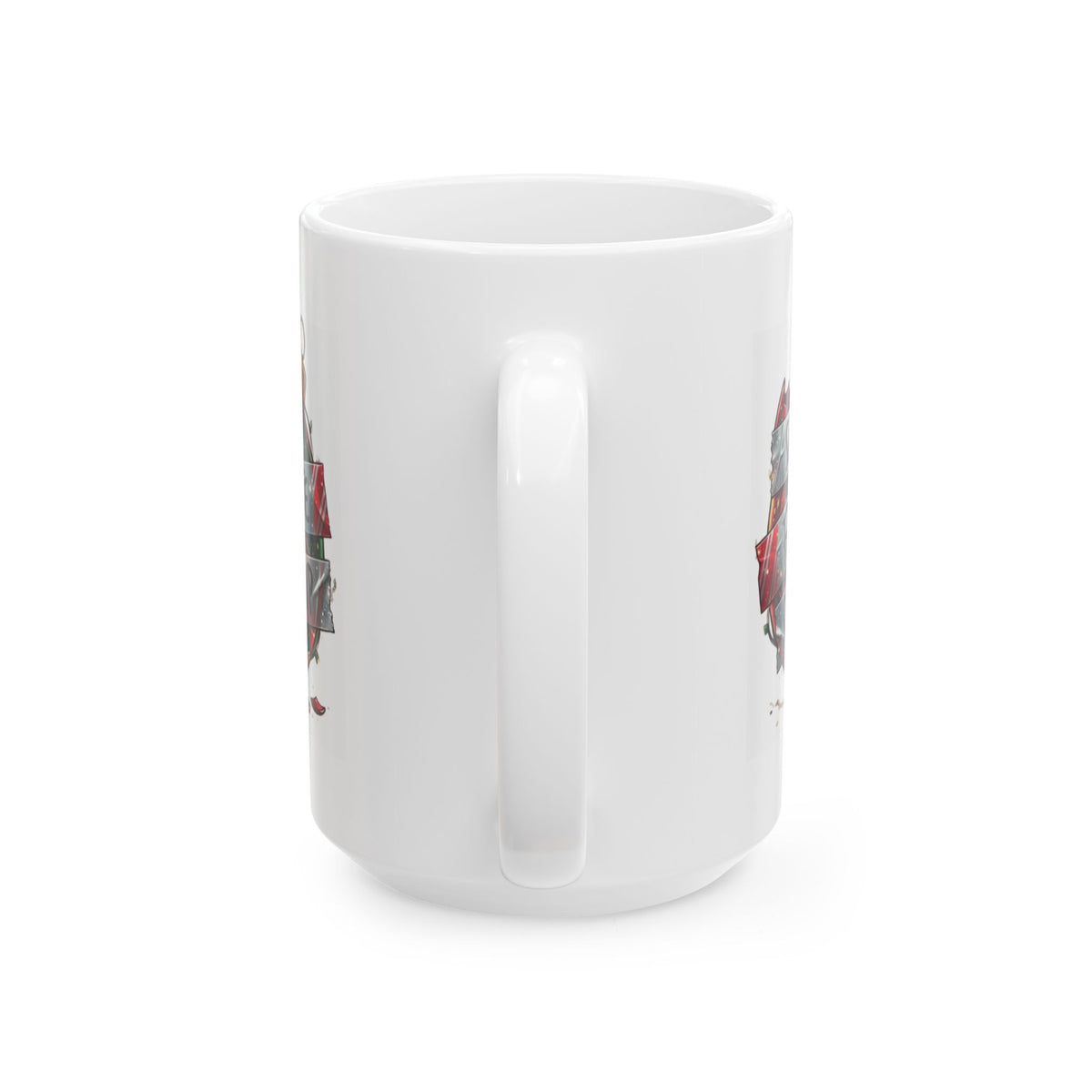 "Santa's Favorite Screw Up" White Ceramic Mug — Graphic