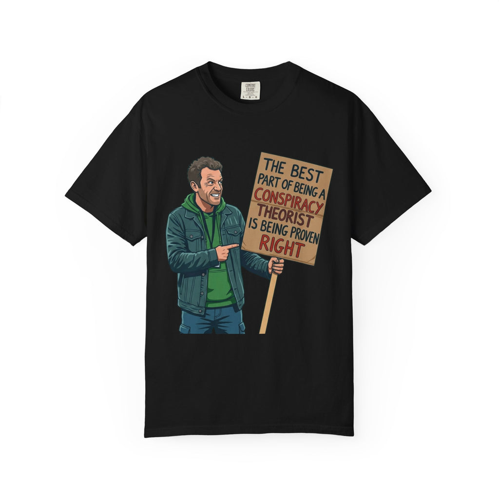 "Conspiracy Theorist" Unisex Garment-Dyed Tee