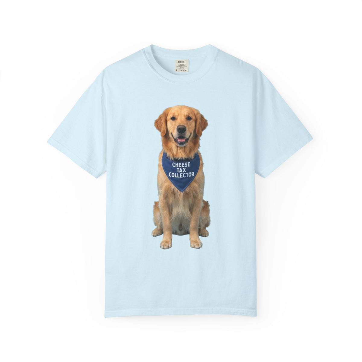Color: Chambray | Cheese Tax Unisex Garment-Dyed Tee