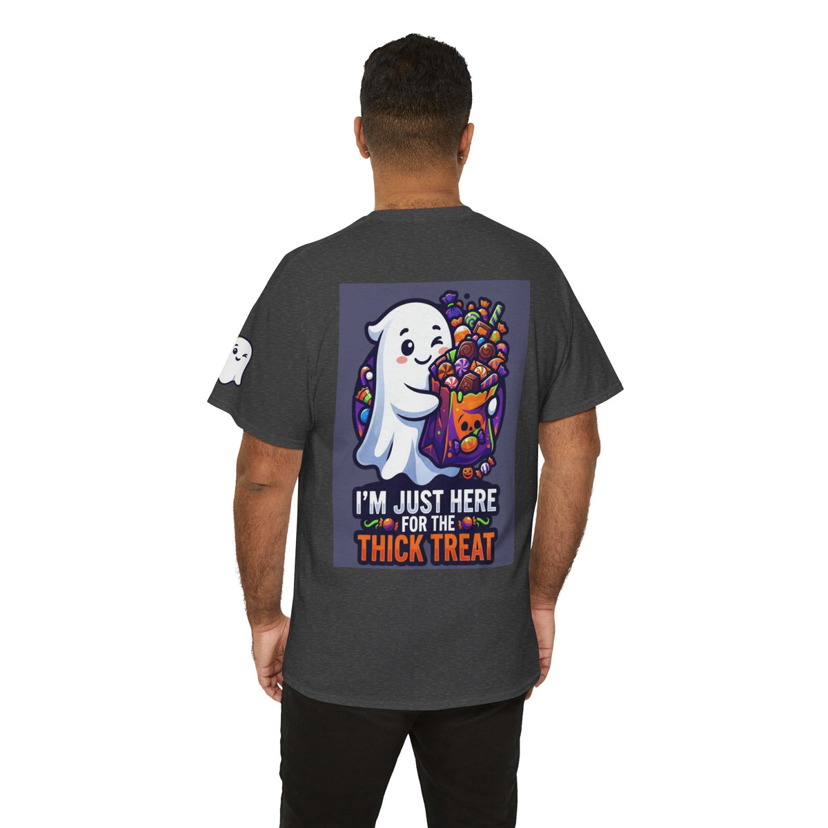 Color: Dark Heather | I'm Just Here For The Thick Treat Premium Graphic Tee