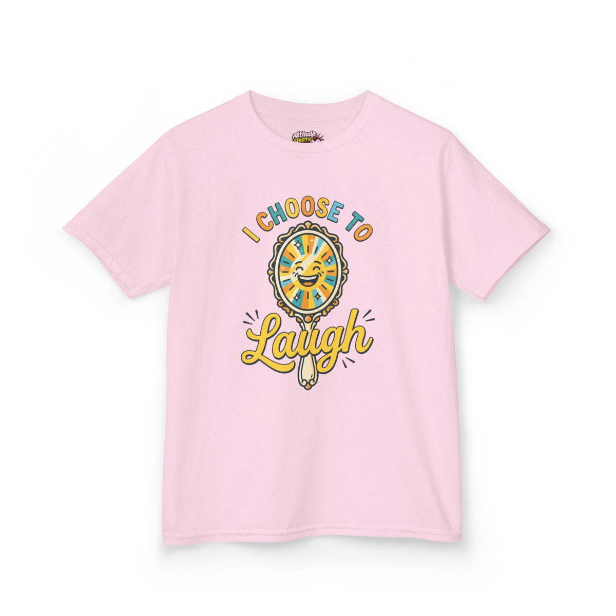 Color: Light Pink | I Choose to Laugh Kids Tee