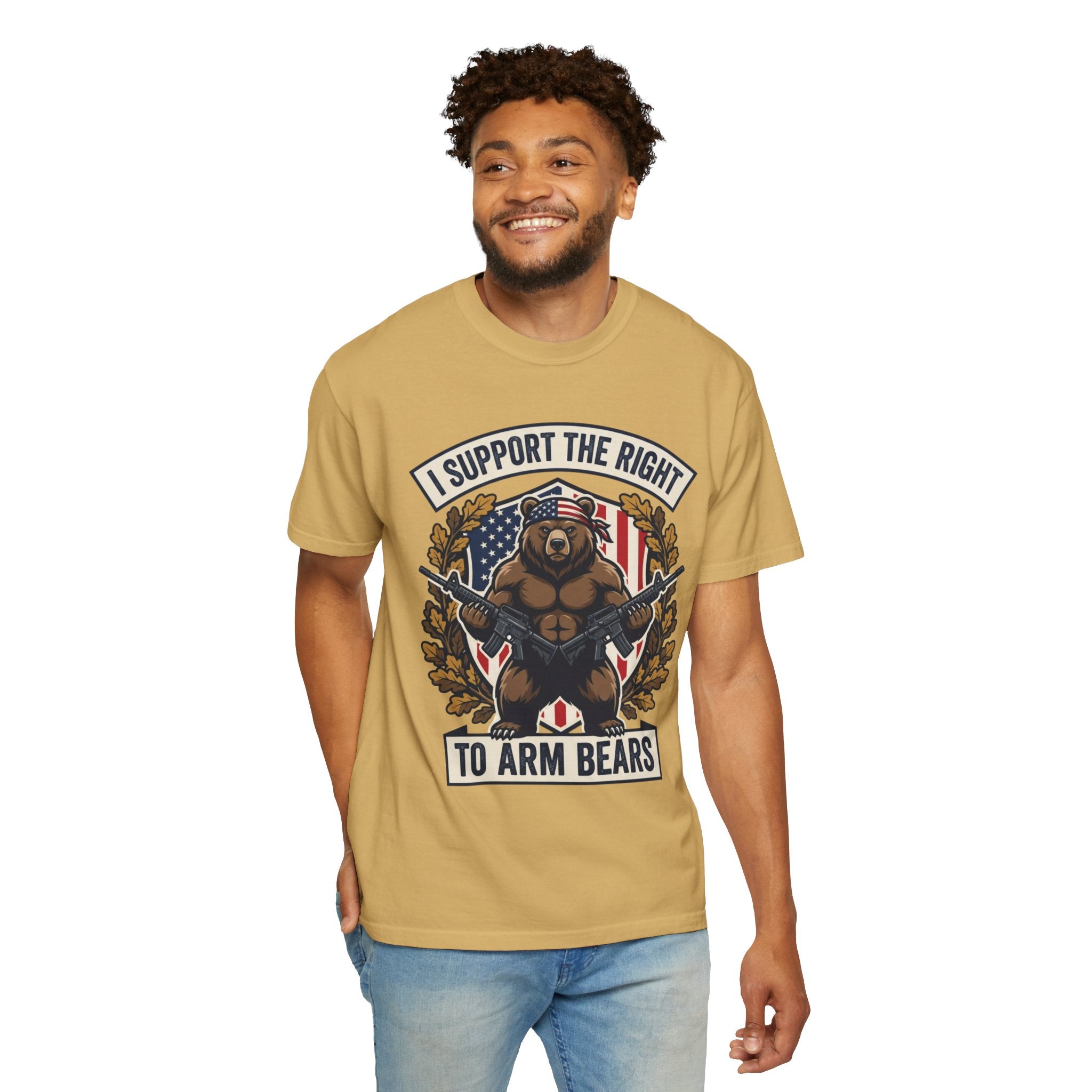 "Right to Arm Bears" Unisex Garment-Dyed Tee