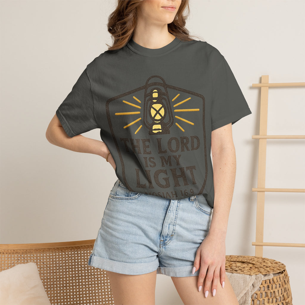 "The Lord is My Light" Unisex Garment-Dyed T-shirt