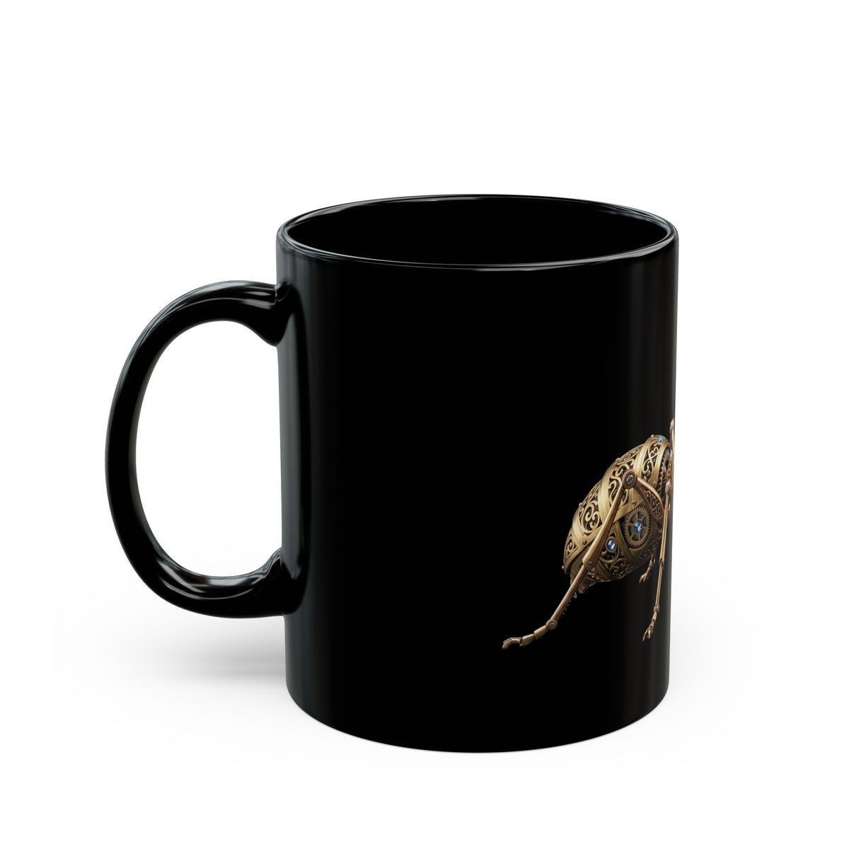 "Cyber Ants" Black Ceramic Mug — Graphic