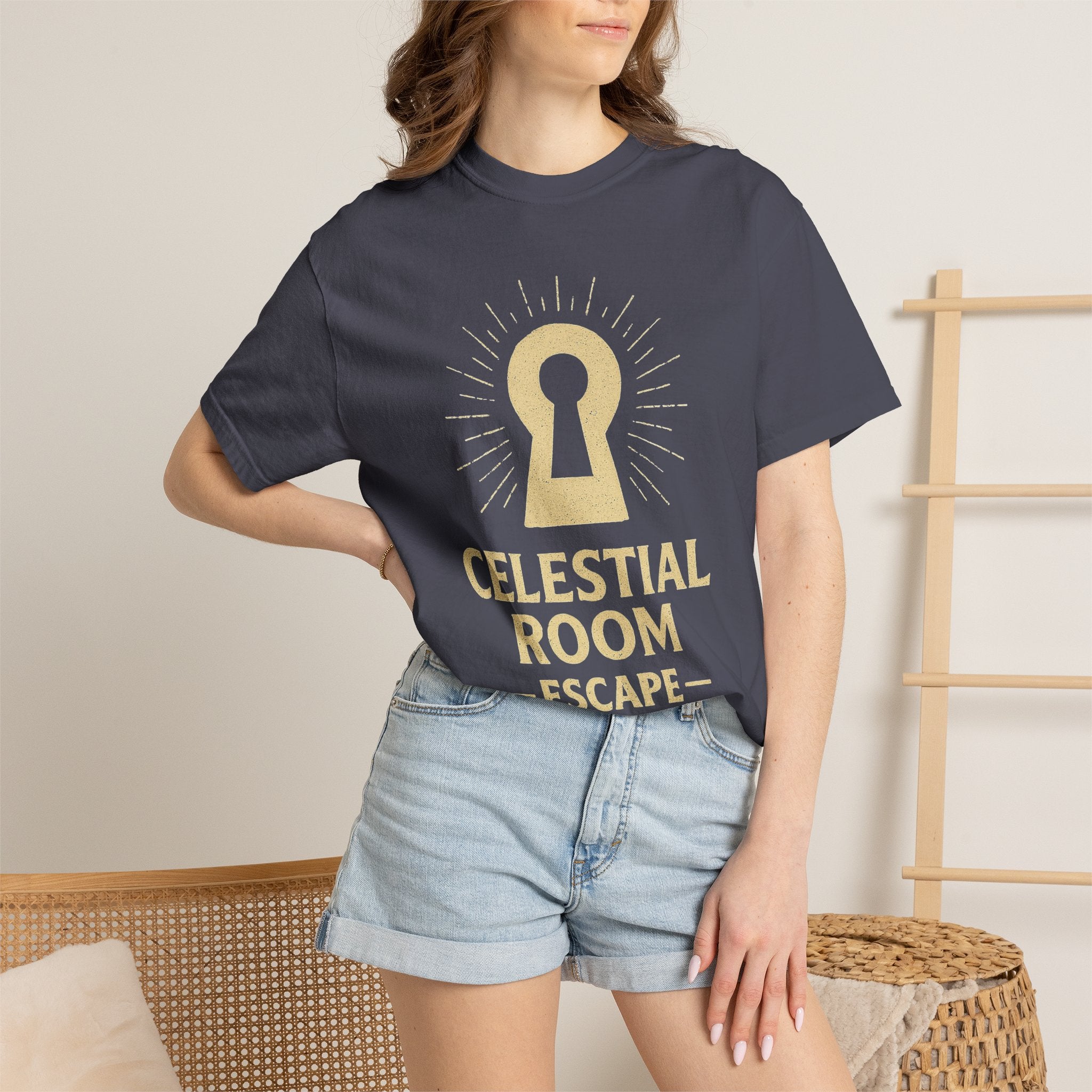 "Celestial Room Escape Artist" Unisex Garment-Dyed T-shirt