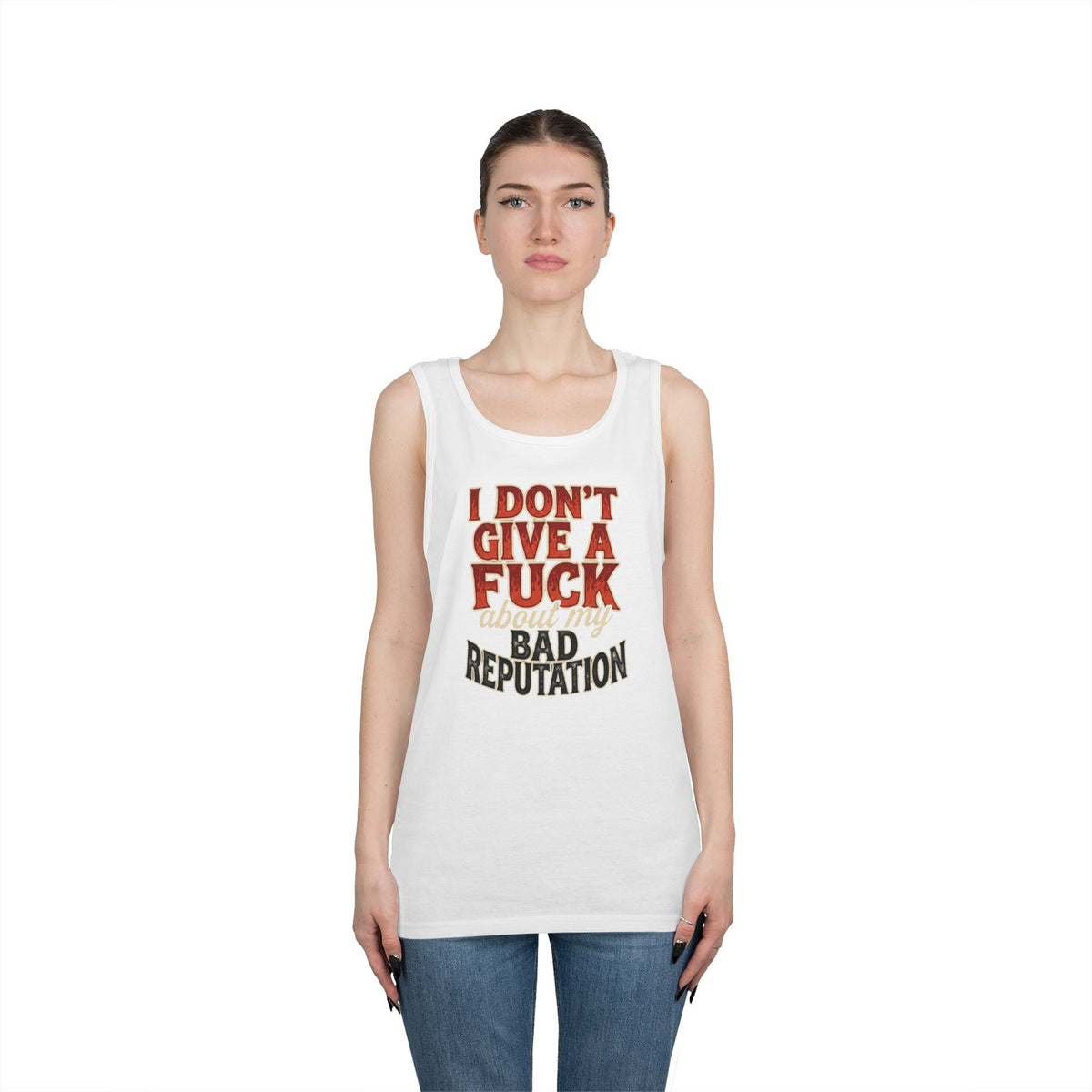 Color: White | Bad Reputation Tank Top