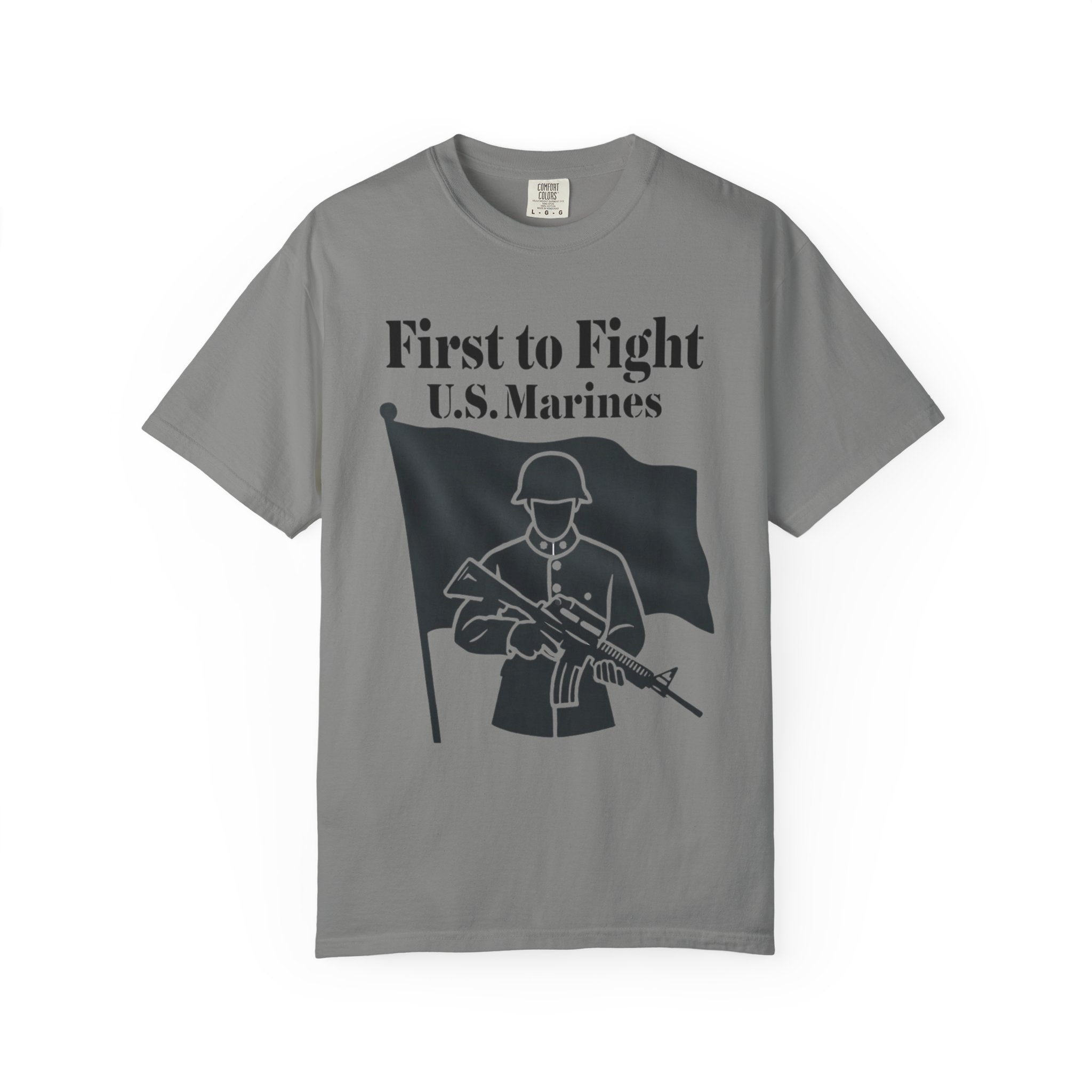 "First to Fight" Unisex Garment-Dyed T-shirt