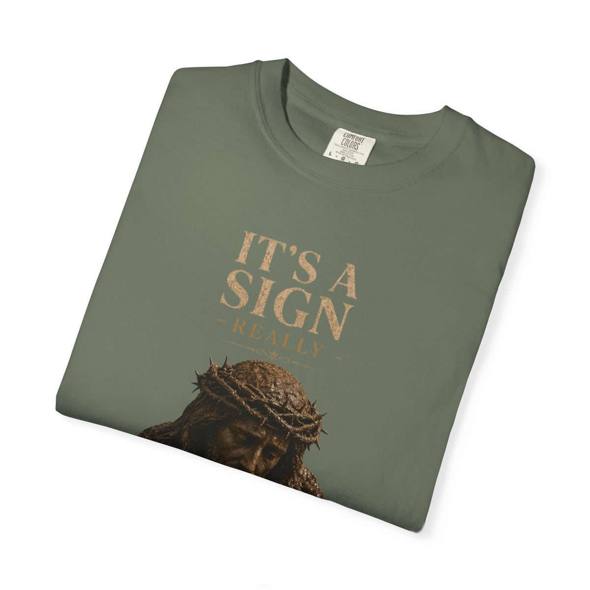 "Good Book Series It's a Sign - Really" Unisex Garment-Dyed Tee