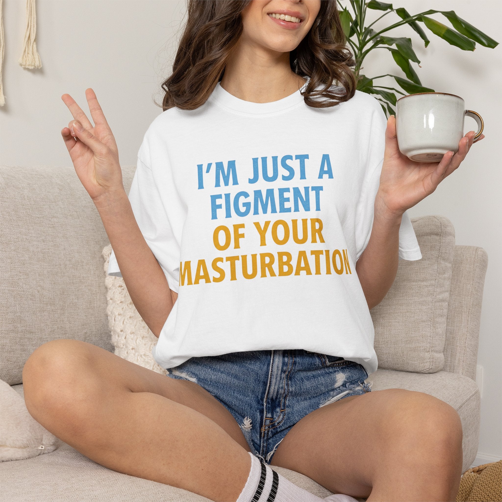 "Figment of Masturbation" Unisex Garment-Dyed Tee