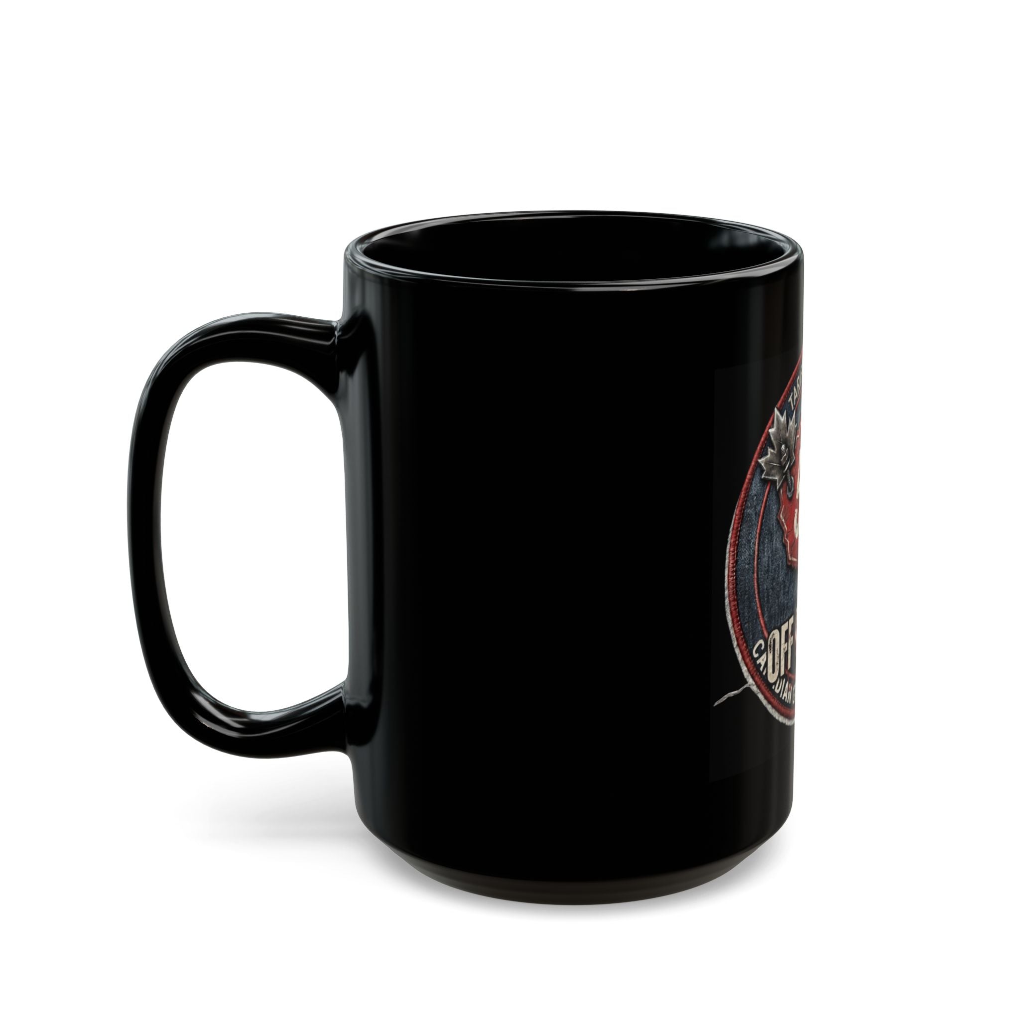"50% Off Canada" Black Ceramic Mug