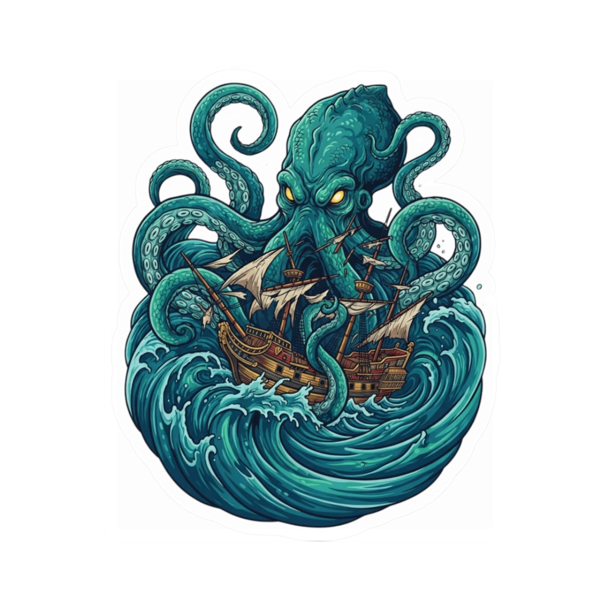 "The Kraken (Norse-Global Maritime)" Sticker — Main