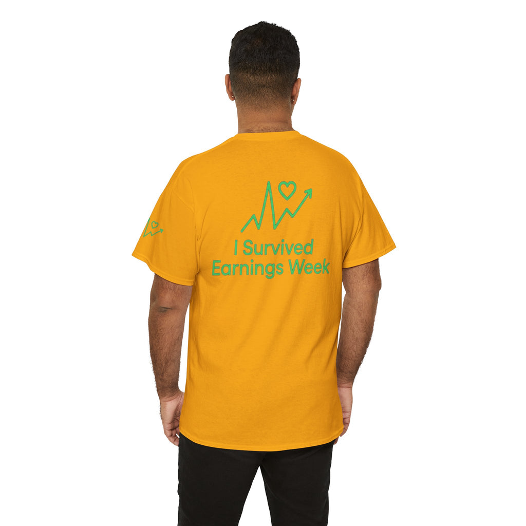 "I Survived Earnings Week" Premium Graphic Tee