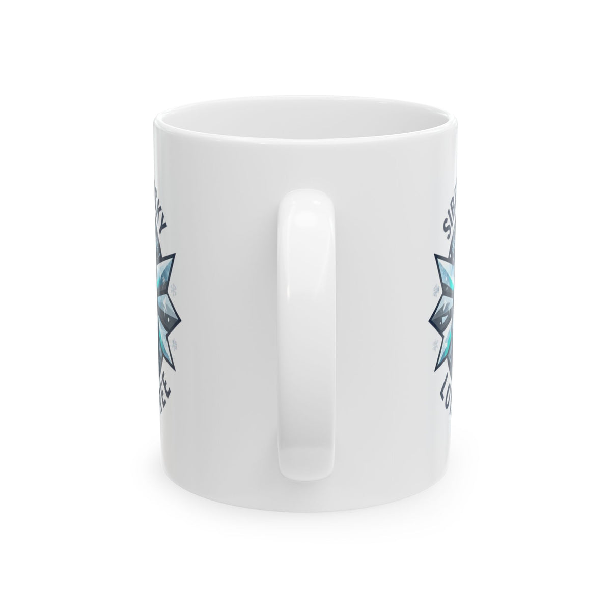"Siberian Husky Loyal & Free" White Ceramic Mug