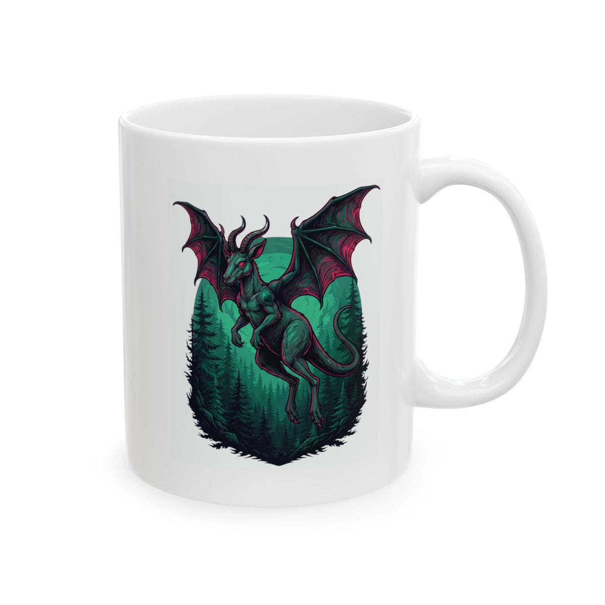 "The Jersey Devil (New Jersey, USA)" White Ceramic Mug