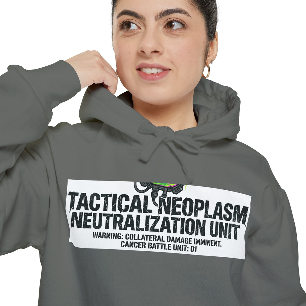 Battle Unit: Cancer Division | Garment-Dyed Hoodie — AttitudeShirts