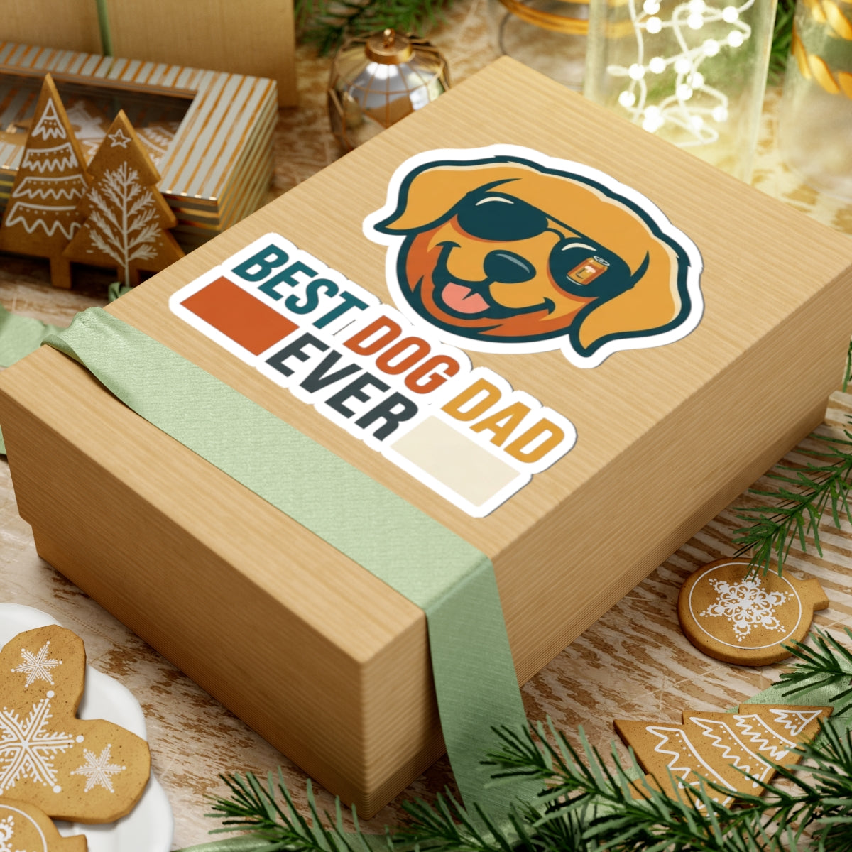 "Best Dog Dad" Sticker