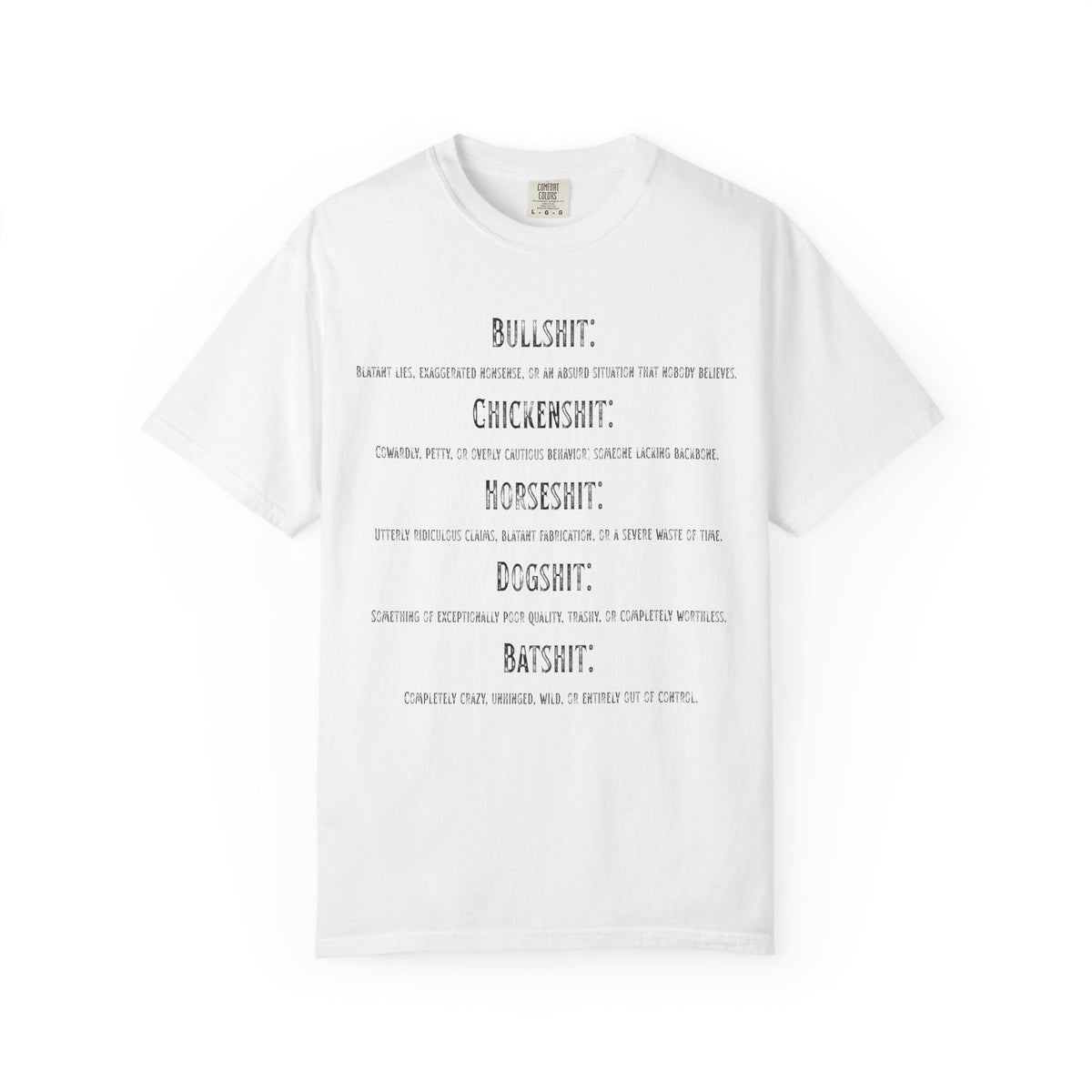 "Types of Shit" Unisex Garment-Dyed Tee