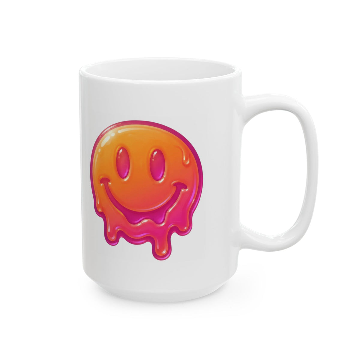 "Melting Hot" White Ceramic Mug — Graphic