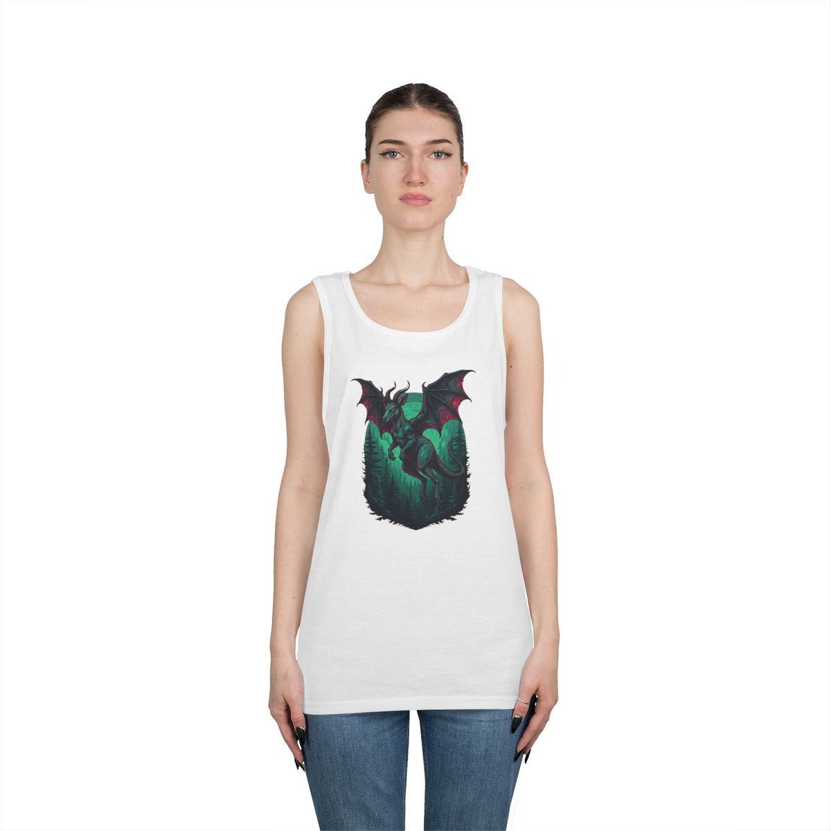 Color: White | The Jersey Devil (New Jersey, USA) Tank Top