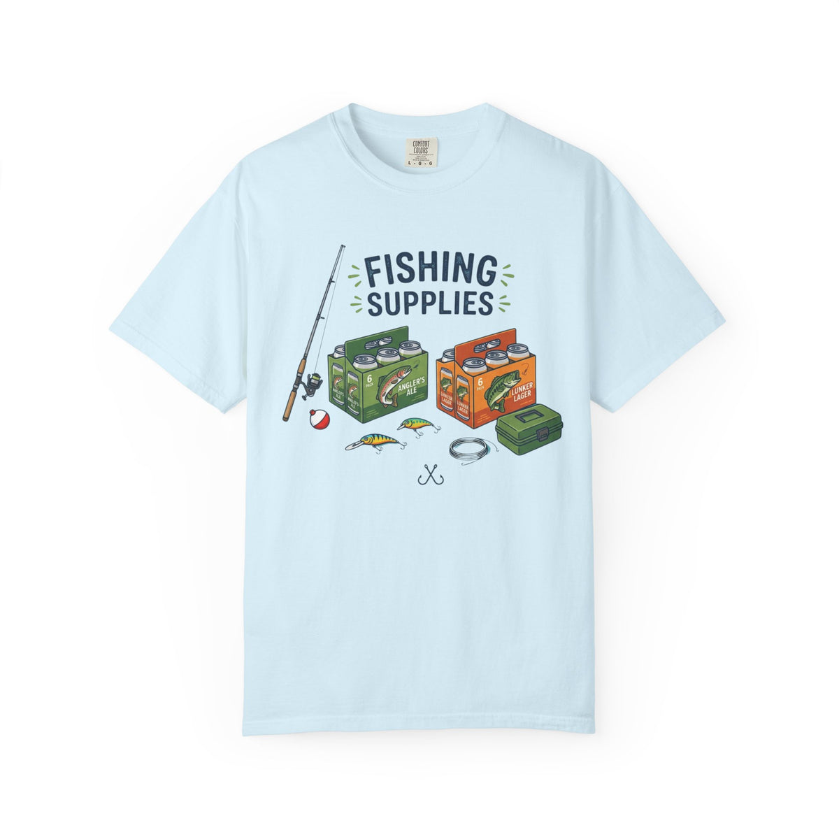 Color: Chambray | Fishing Supplies Unisex Garment-Dyed Tee