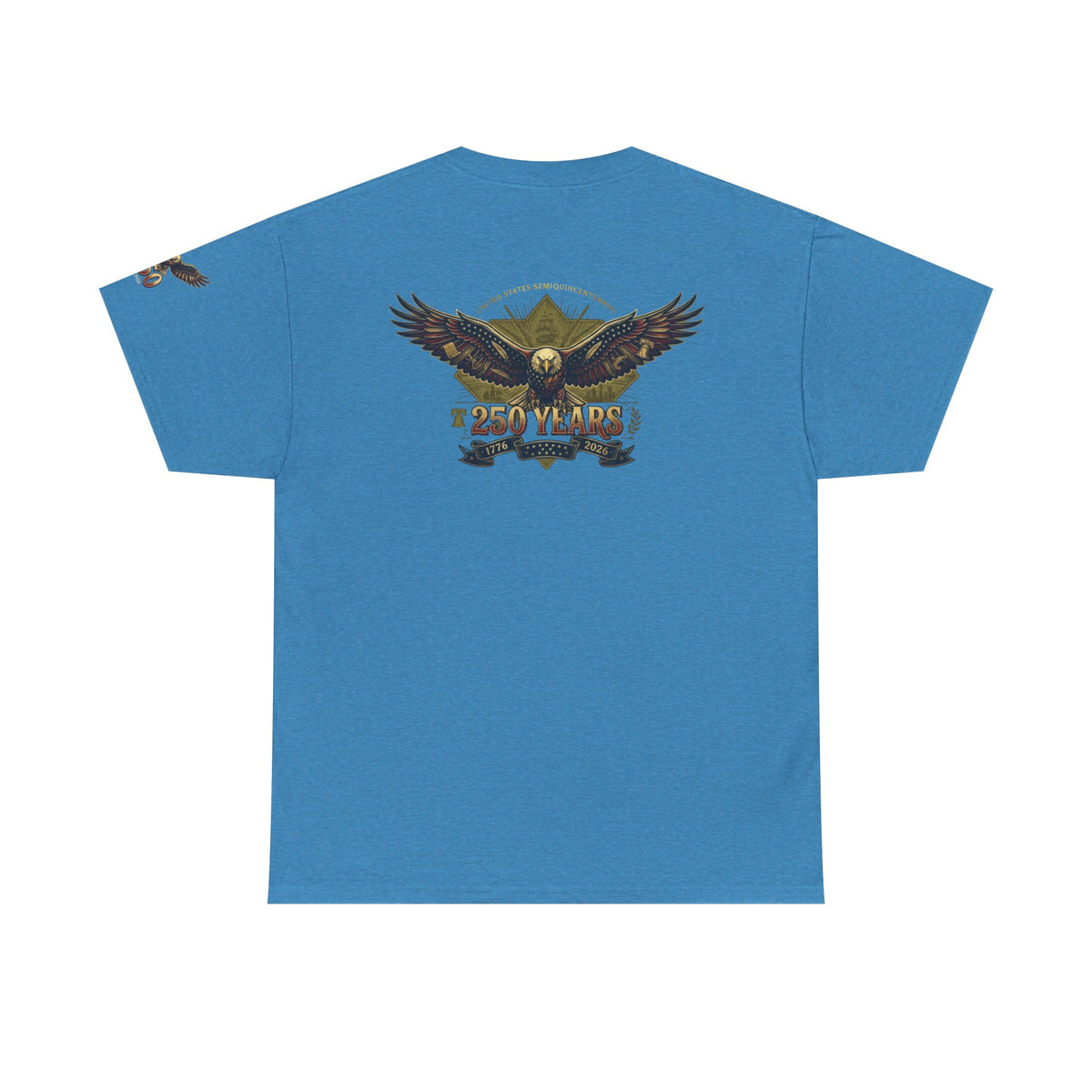 Color: Heather Sapphire | USA 250 Years Premium Graphic Tee