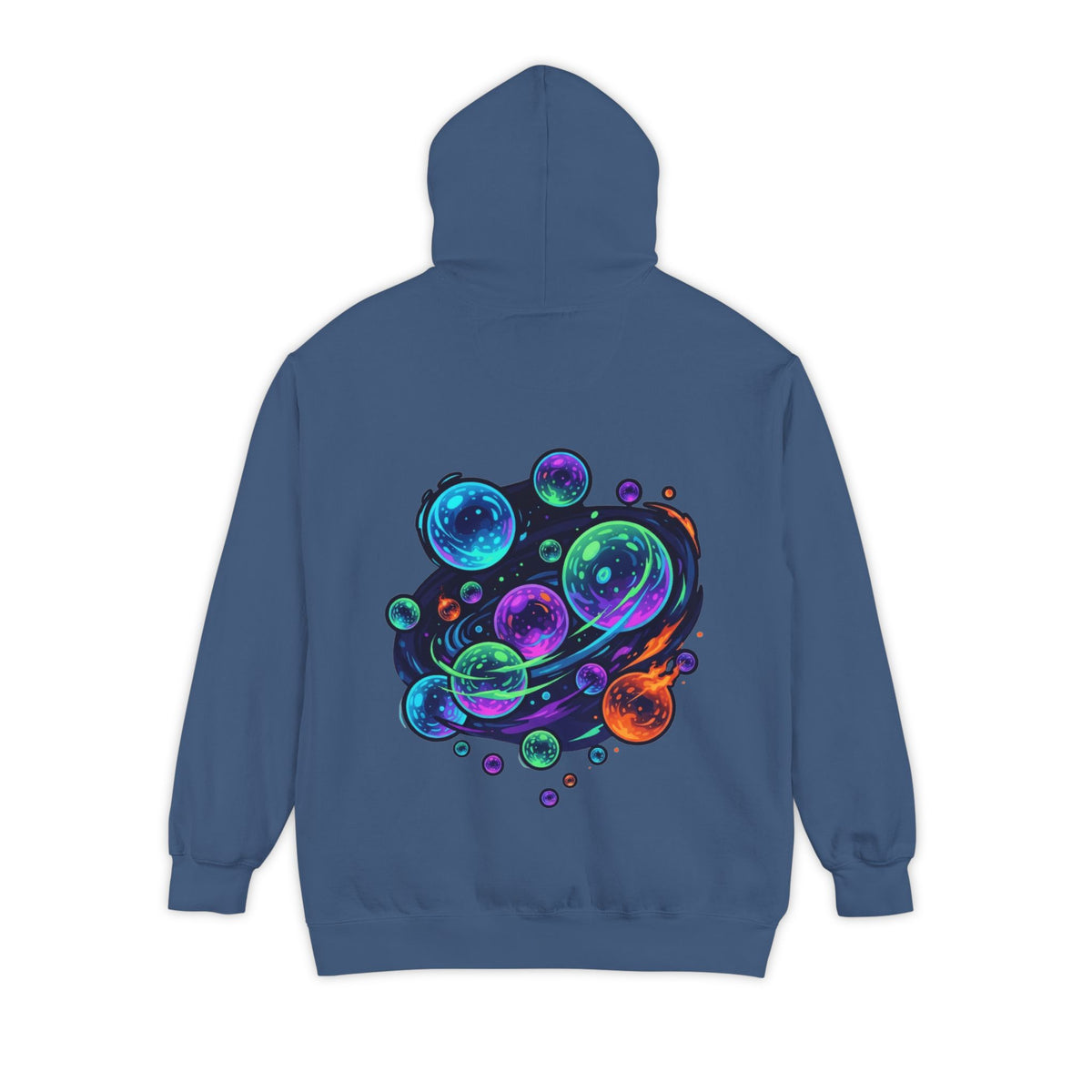 Color: True Navy | MinMin Lights (Australian Folklore) Garment-Dyed Hoodie