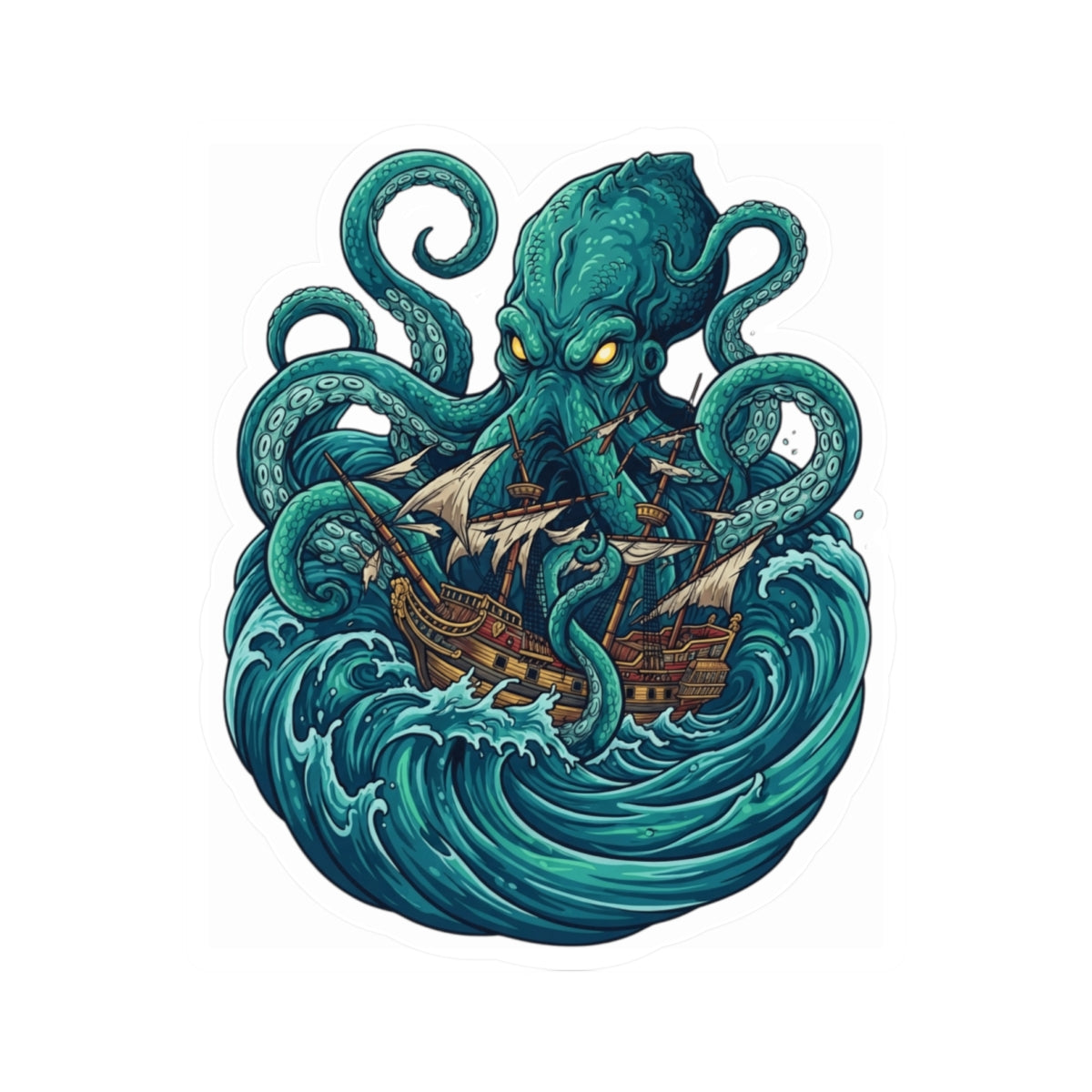 "The Kraken (Norse-Global Maritime)" Sticker — Main