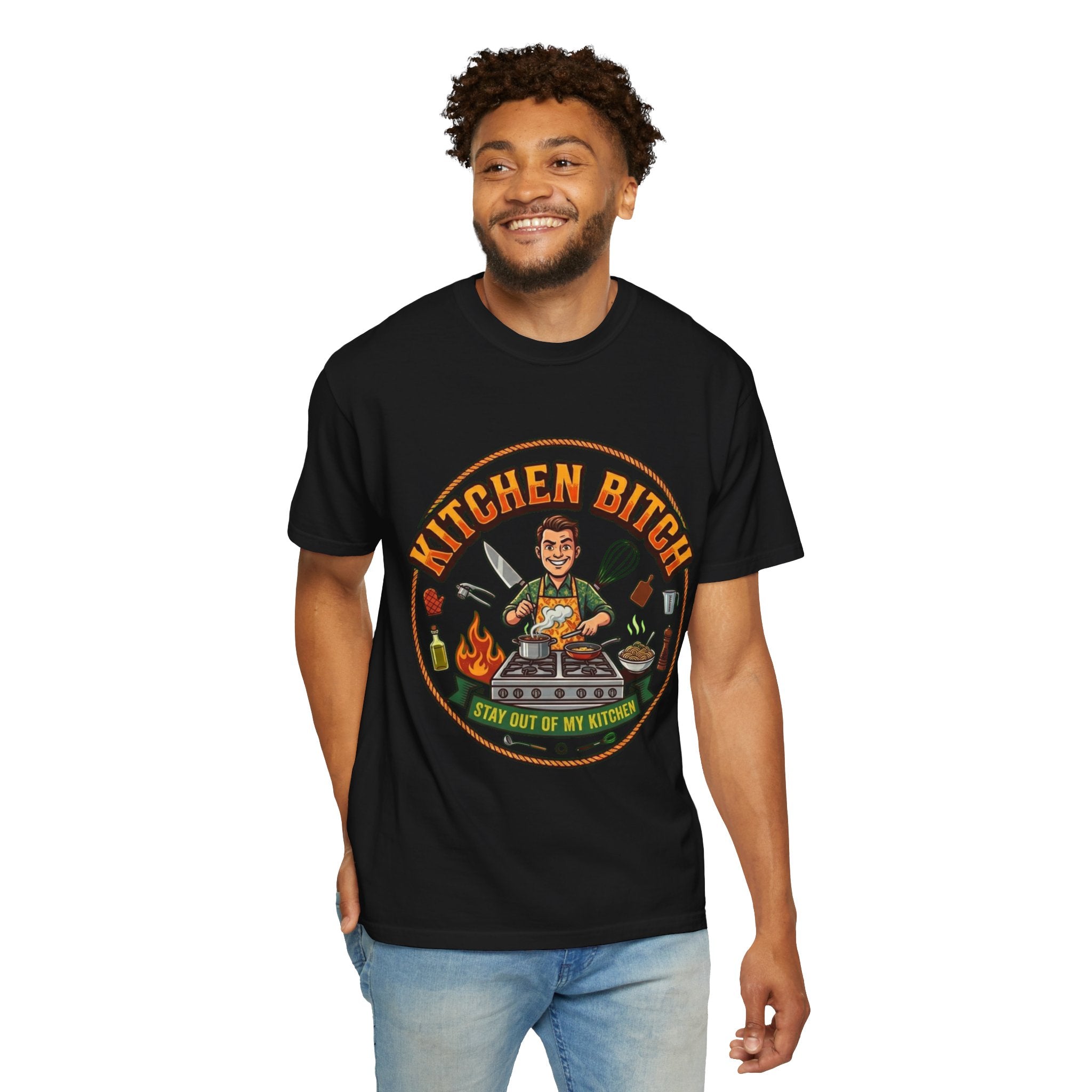 "Kitchen Bitch" Unisex Garment-Dyed Tee