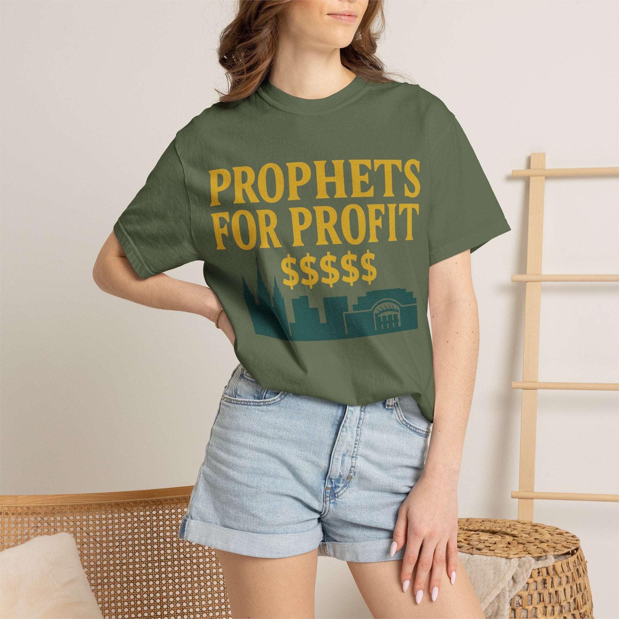 "Prophets for Profit" Unisex Garment-Dyed T-shirt