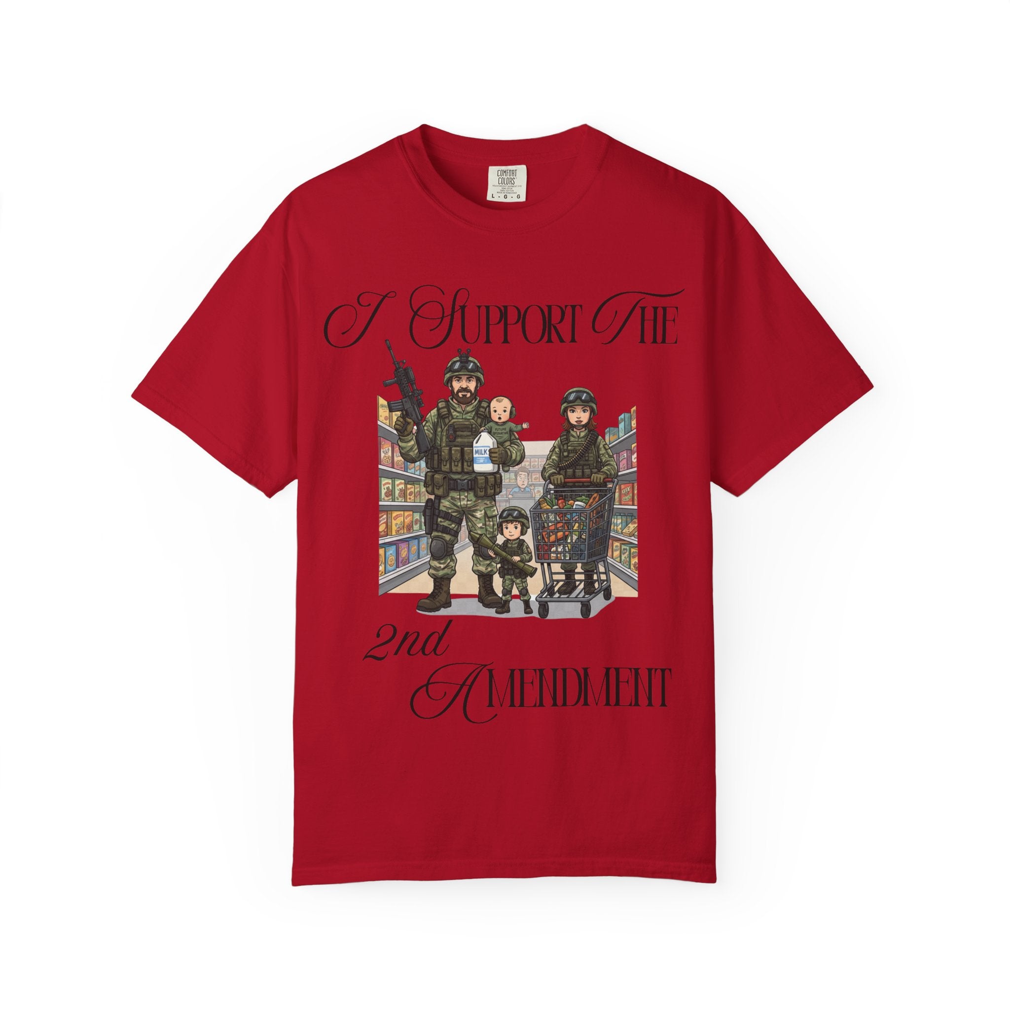 "actical Grocery Run" Unisex Garment-Dyed T-shirt
