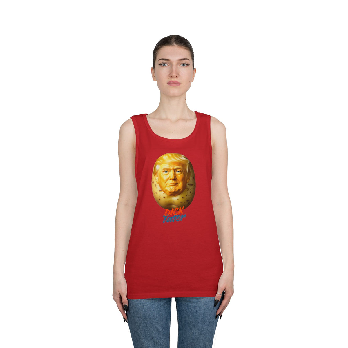 Color: Red | Dick Tater Tank Top