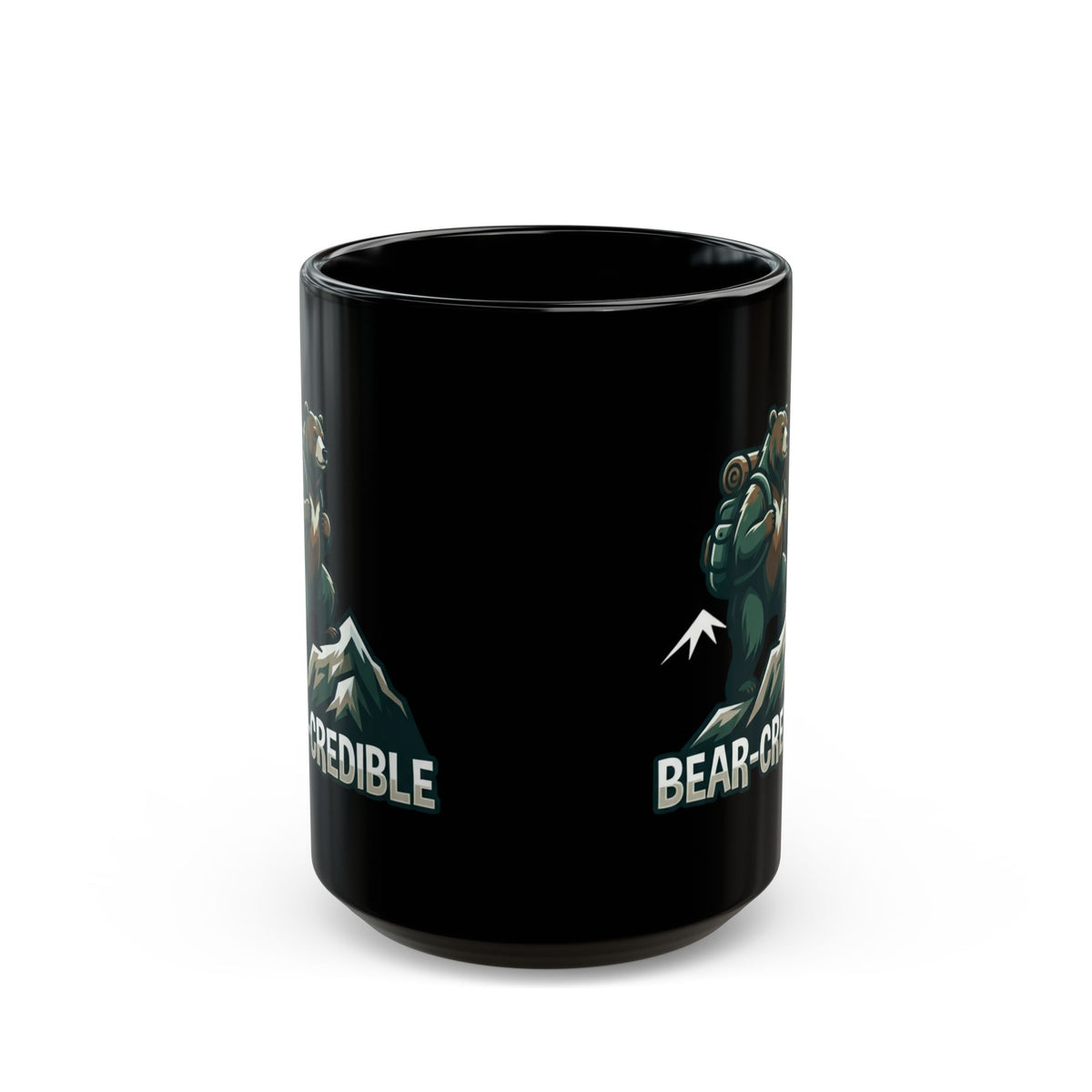 "Bear Credible" Black Ceramic Mug
