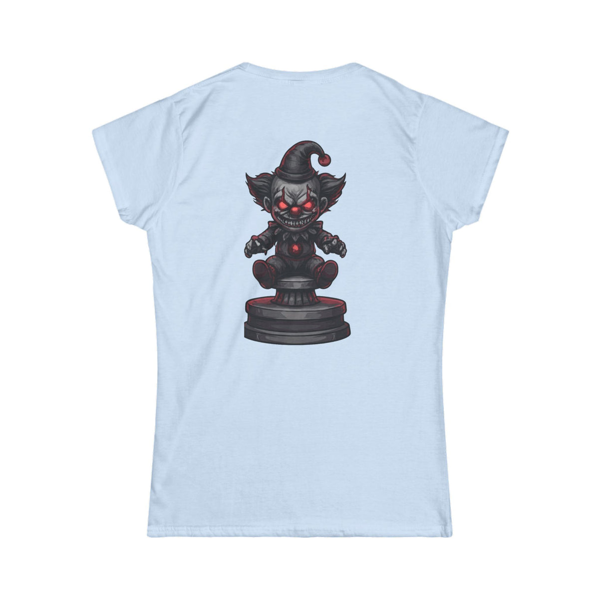 Color: Light Blue | Nightmare Clown Women's Tee