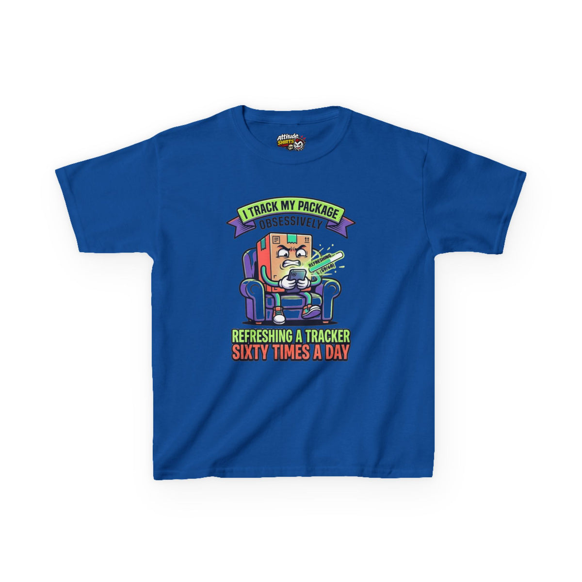 "I Track My Package Obsessively" Kids Tee
