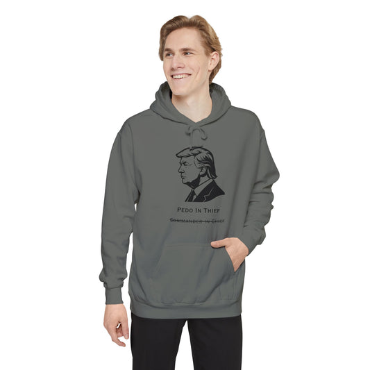 Pedo in Thief | Garment-Dyed Hoodie — AttitudeShirts