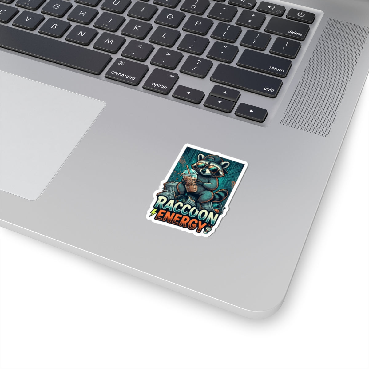 "Raccoon Energy" Sticker — Main