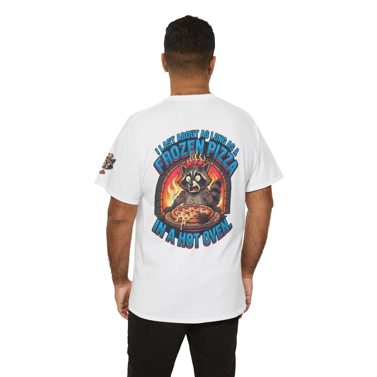Color: White | Frozen Pizza in a Hot Oven Premium Graphic Tee