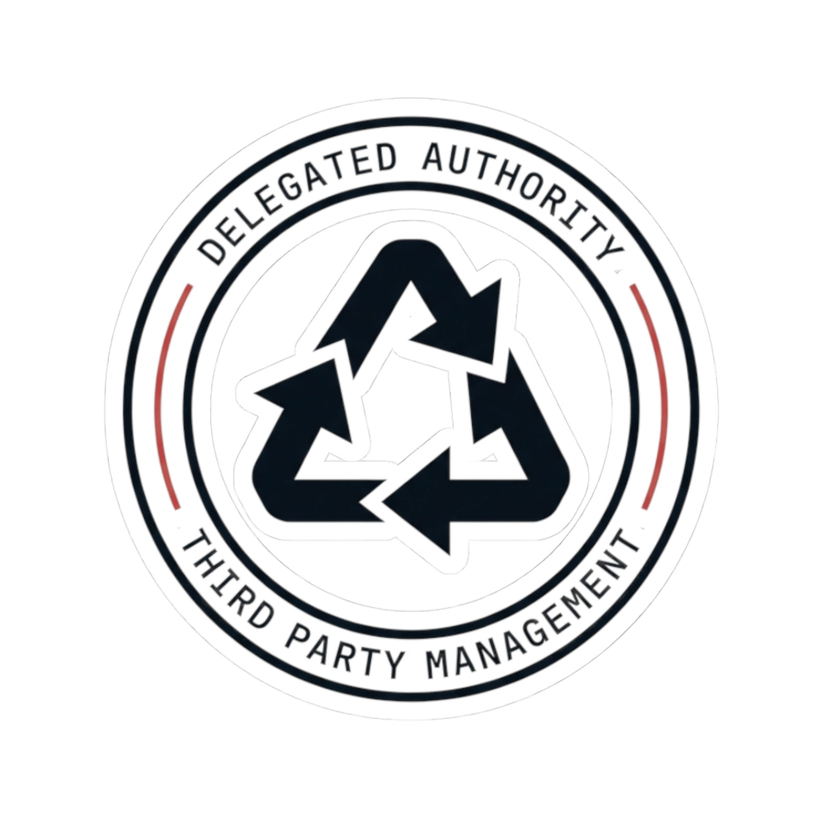 "Managed Entirely By Third Parties" Sticker