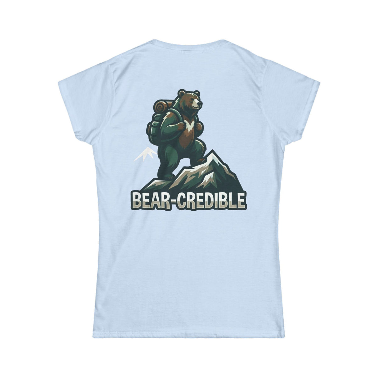 Color: Light Blue | Bear Credible Women's Tee
