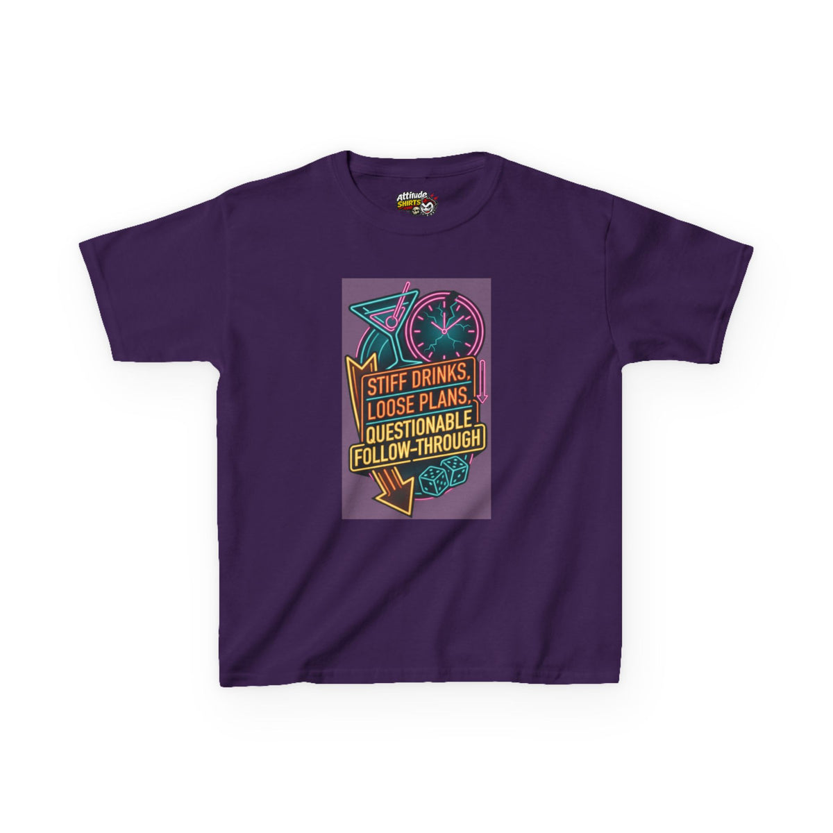 "Stiff Drinks Loose Plans" Kids Tee