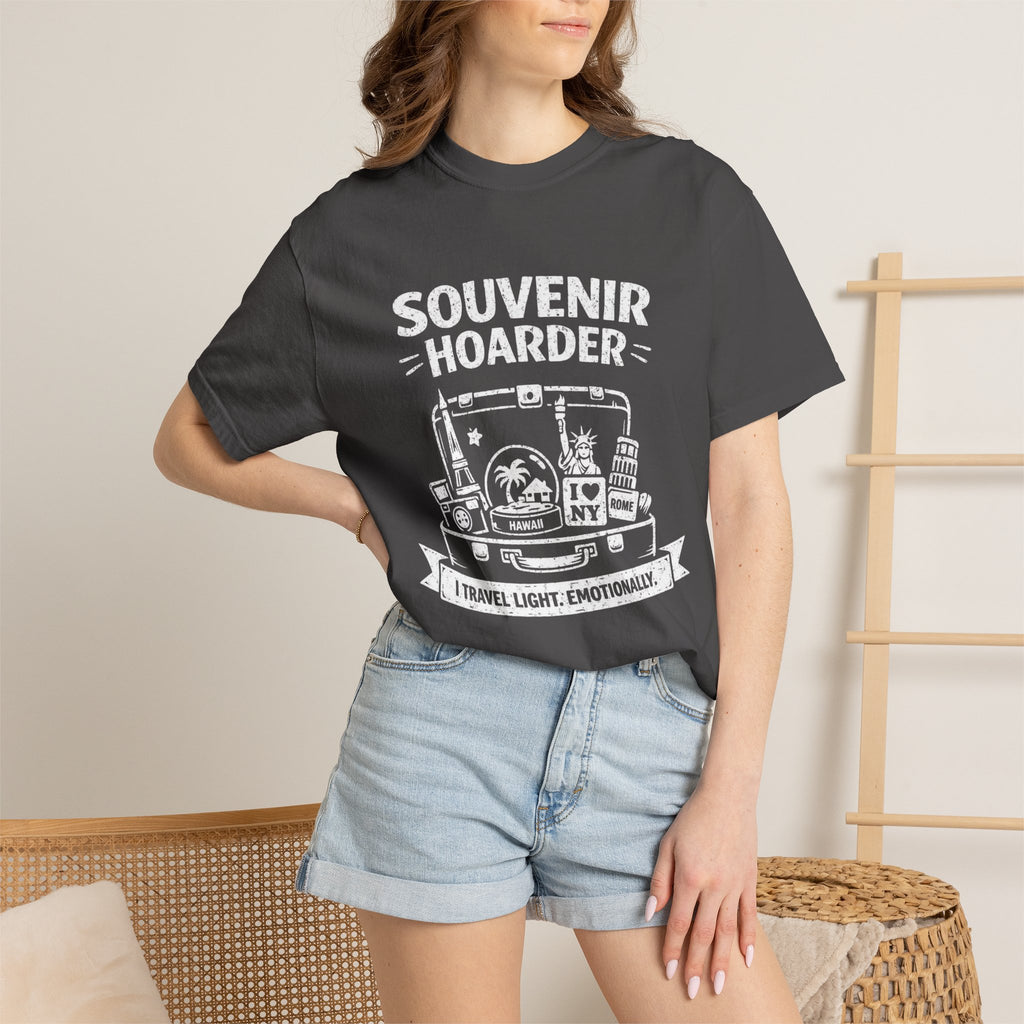 "Souvenir Hoarder" Unisex Garment-Dyed T-shirt