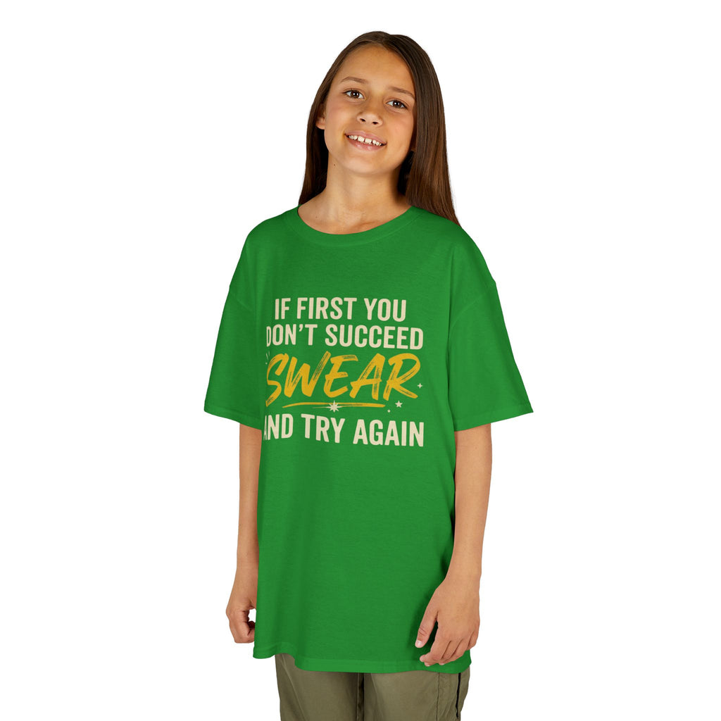 "Swear And Try Again" Kids Tee